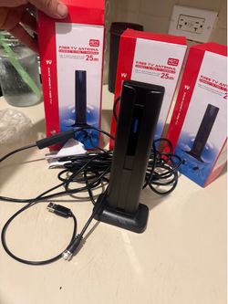 Digital Antenna for Smart TV Indoor, 2026 HD Antennas with 3M-Stick Base, 360°&Long Range Reception 4k 1080p for Local Channels, Easy Setup Antenna fo