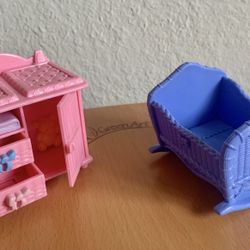 Loving Family Boy Changing Table & Rocking Crib