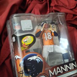 Very Rare Payton Manning Broncos Action Figure Mint Condition 