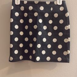 Grey Polka Dot Skirt (from Korea)