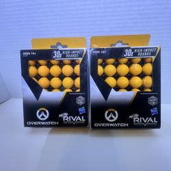 Lot Of 2 Boxes Of Nerf Rival Overwatch 30 Rounds High Impact Balls 