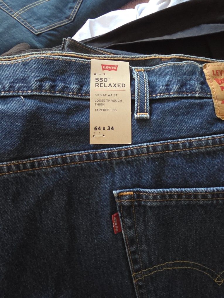 New Levi's 550 64x34