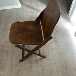 1940 Silla plegable de madera del ejército estadounidense