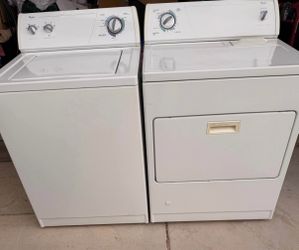 Whirlpool washer and gas dryer