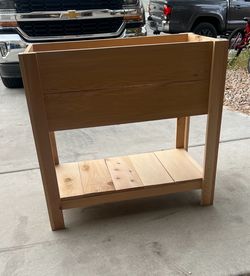 Planter Box With Shelf