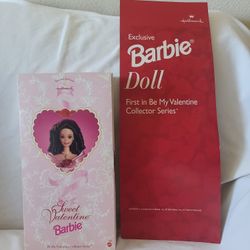1995 Sweet Valentine Barbie With Hallmark Display Sign