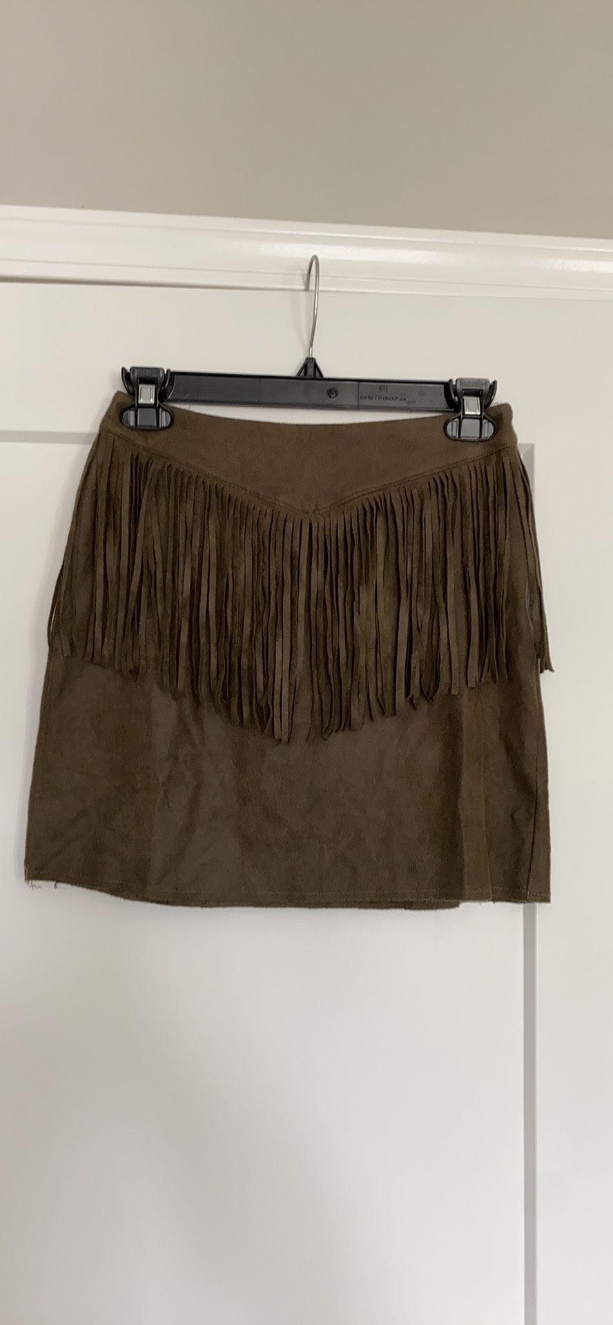 Fringe mini skirt