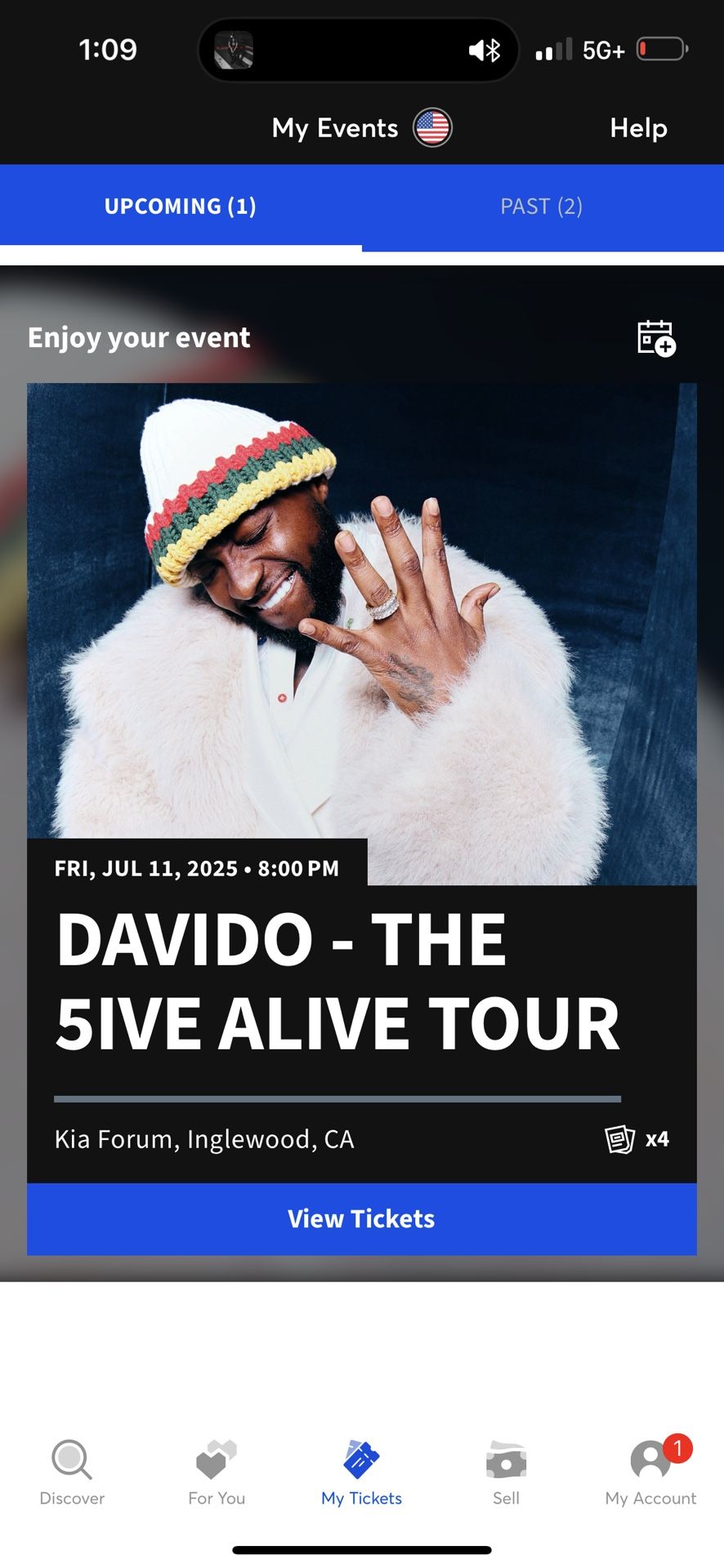 Davido Concert Tickets