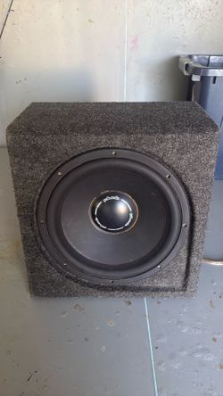 12” Polk Audio Subwoofer & Speaker Box.