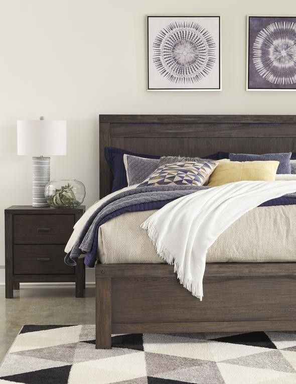 Dellbeck Dark Brown Storage Platform Bedroom Set