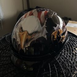 Biker Half Helmet Medium New
