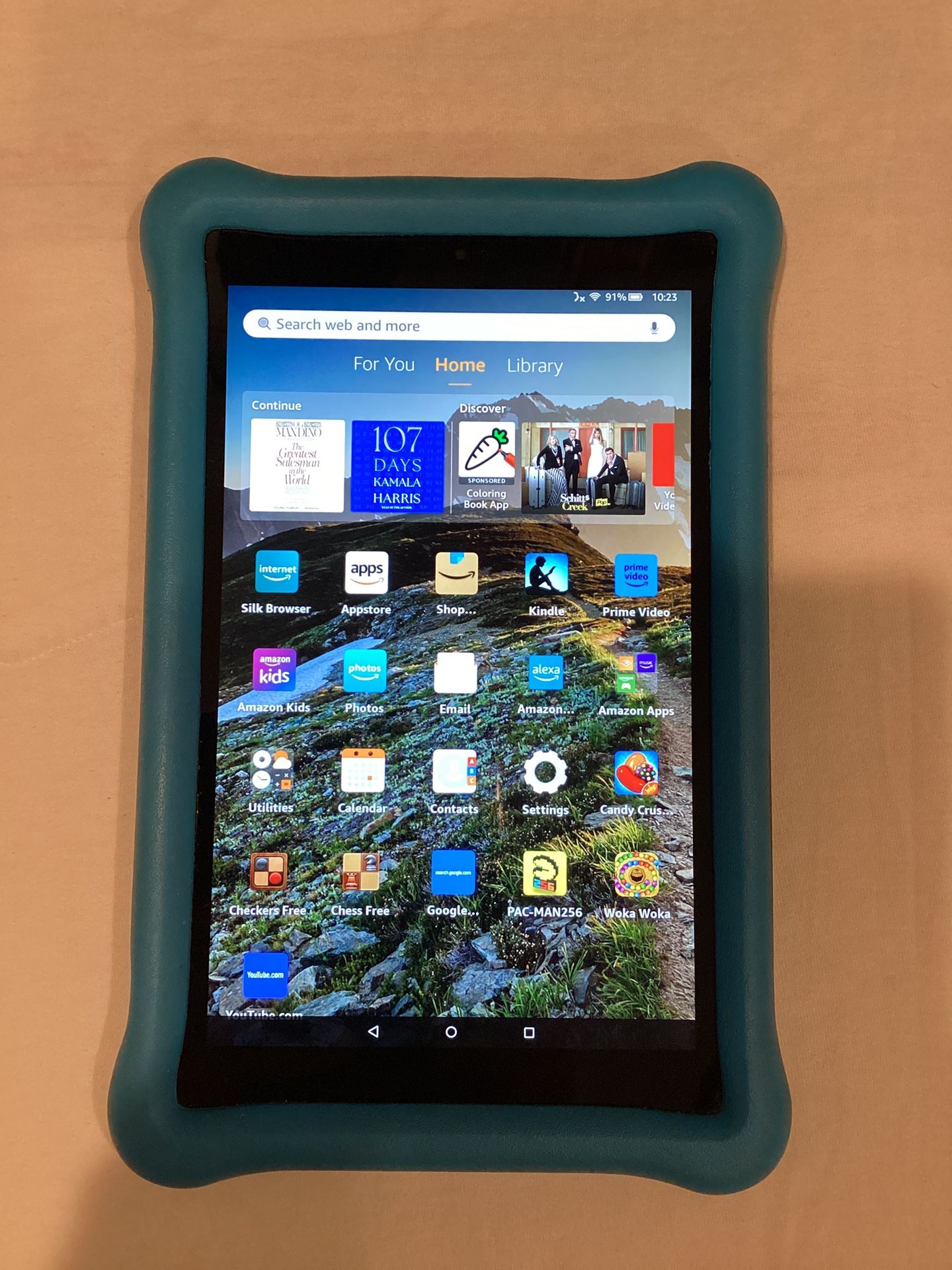 Amazon Kindle Fire w/Kids Case
