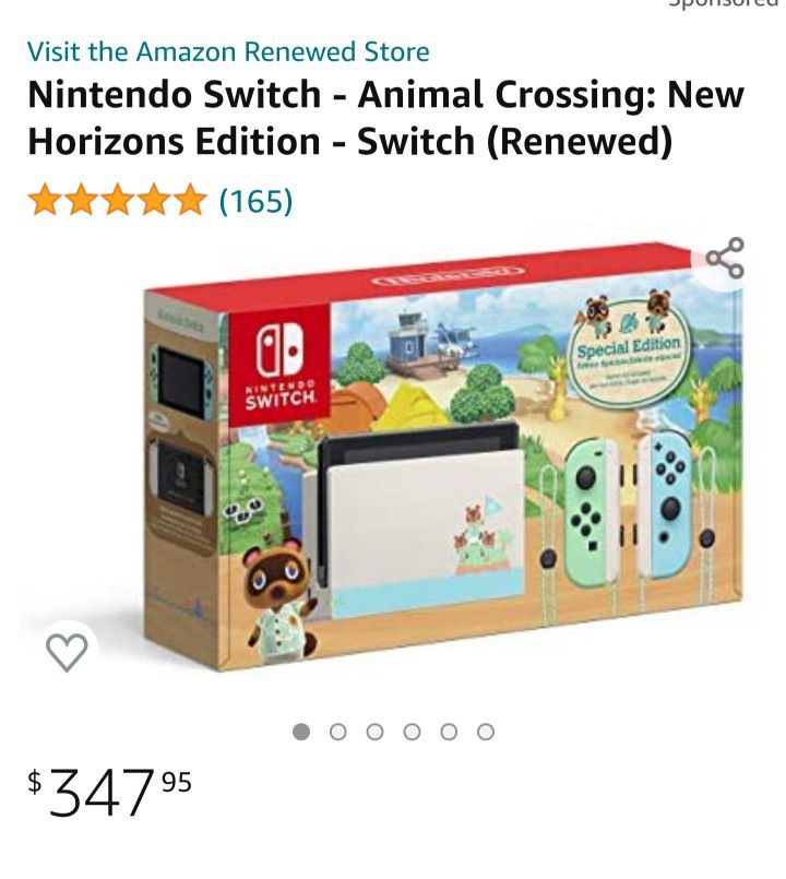 Nintendo Switch Animal Crossing With Game