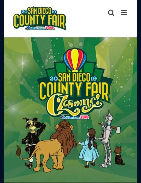 San Diego County Fair 2025 4 Tickets