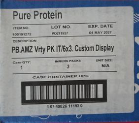 Pure Protein Variety Pack Protein Bars 18-Count - Box or Bulk