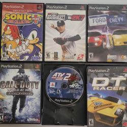 PS2 GAMES CALL OF DUTY, SONIC AND MANY MORE LET ME KNOW WHAT YOU ARE INTRESTED IN FOR $$$