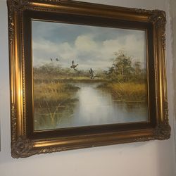 Original Hendricks Oil Painting With Costome Framed