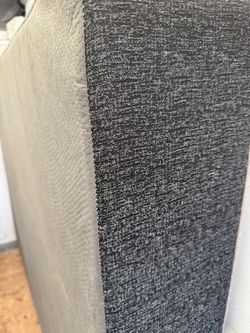 Gray Upholstered 9” queen boxspring