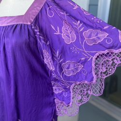 Silk Dress purple And Lavender Size S - Please Read