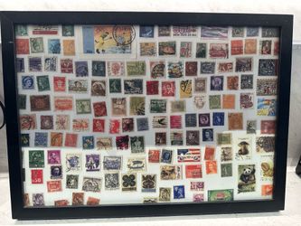 Postage Stamp of the World - Print Art Framed