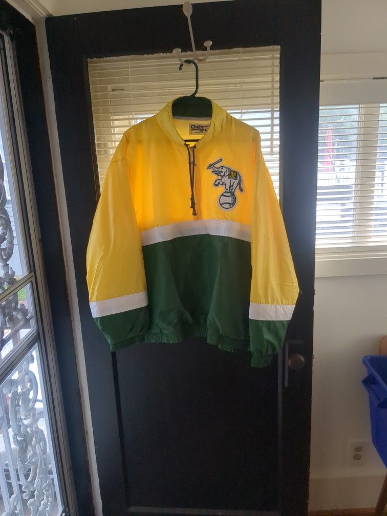 Chalk line A's Bomber Jacket