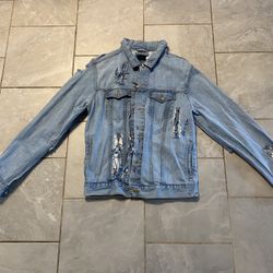 CUSTOM Distressed Jeans Jacket 