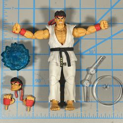Jada Toys Street Fighter Ryu Action Figure Japan Hadoken Shoryuken