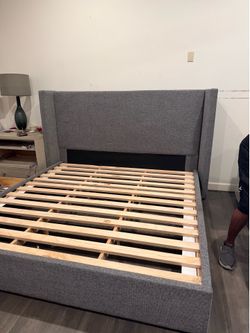 King size bed without mattress