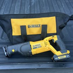 Dewalt Sawzall 20v. Battery And The Bag