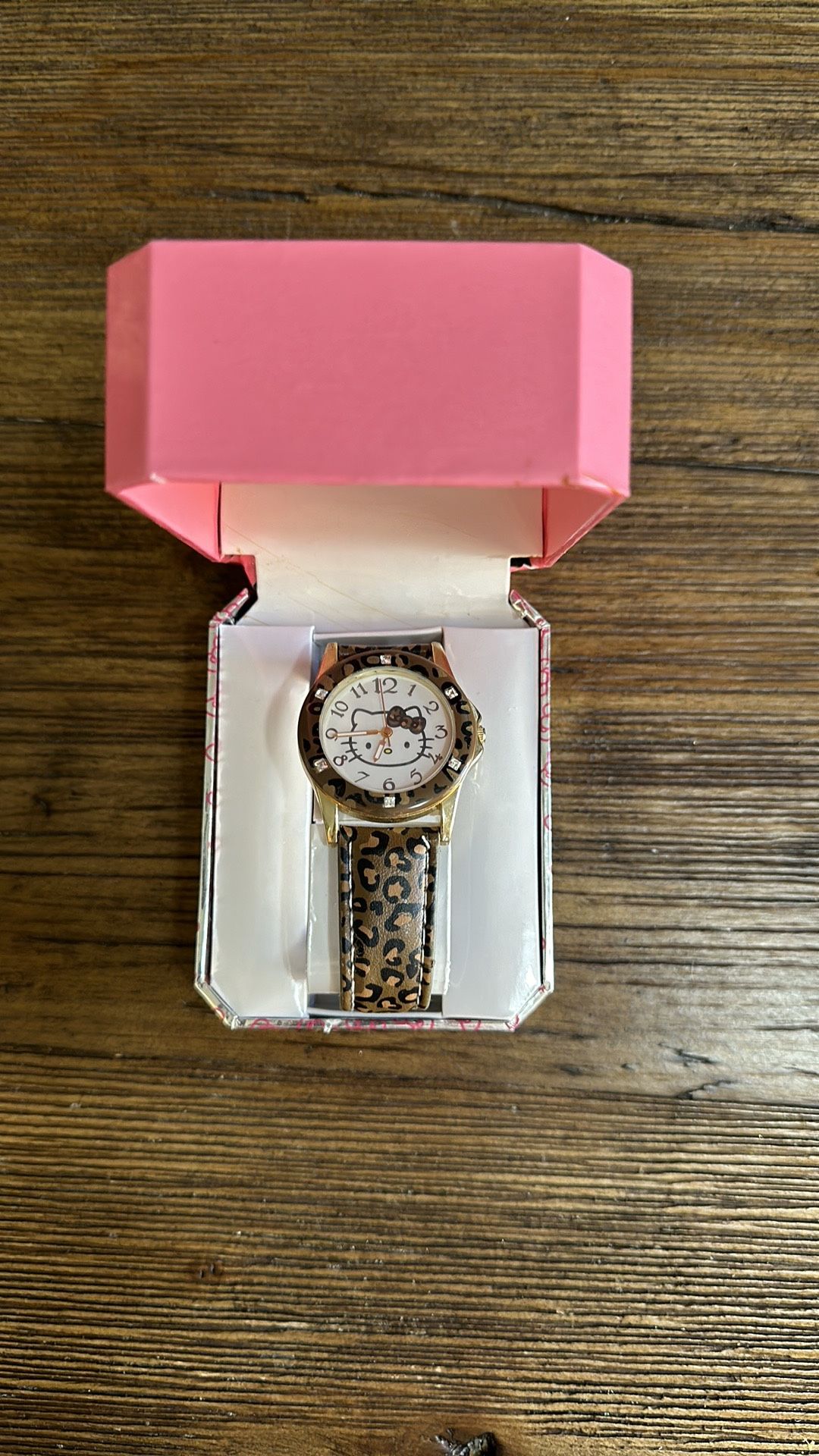 Hello Kitty Leopard Watch, Never Used, Needs Battery, $35