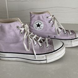 Converse All Star High-top Platform Purple 8.5