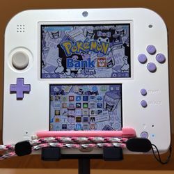 Nintendo 2DS - Lavender w/ Loaded 64GB SD & Accessories