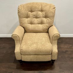 Beatrice High Leg Upholstered Recliner by Lane Furniture