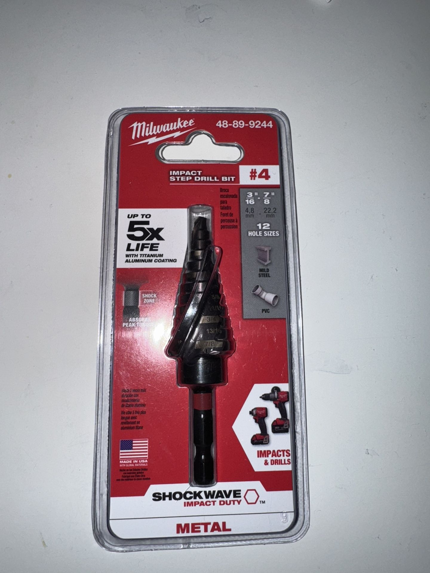 Milwaukee Impact Step Up Drill bit