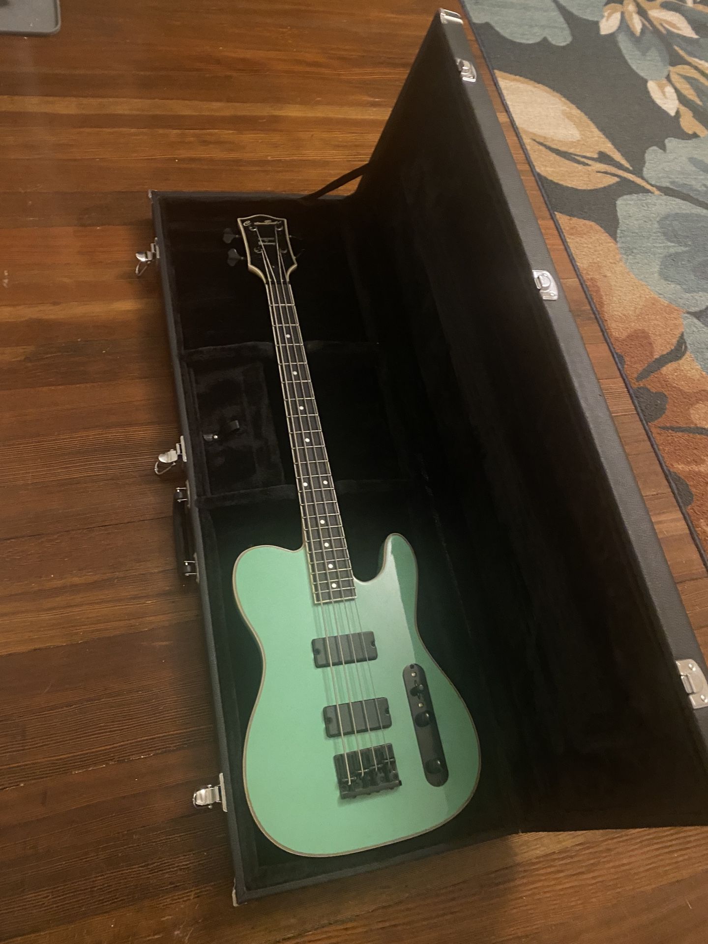Green electric bass Guitar 
