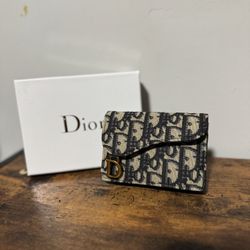Dior Blue Women Card Holder