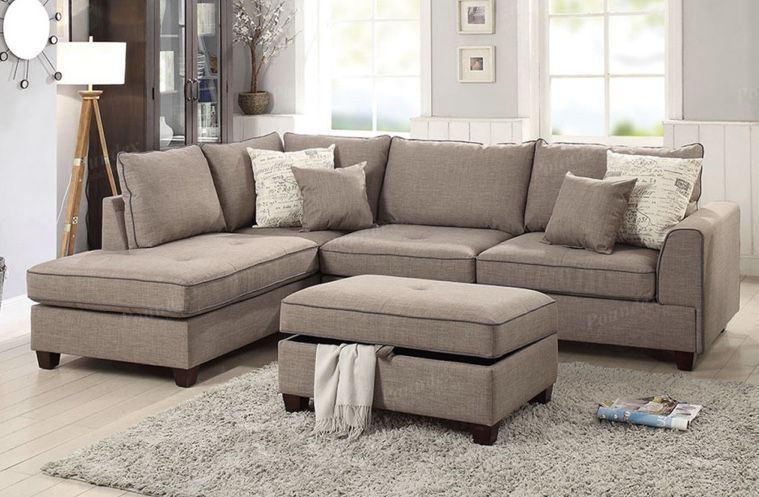 Sectional Sofa + Ottoman