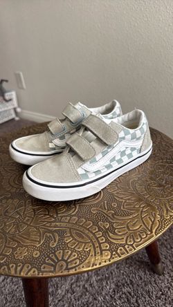 Vans Old Skool Kids Checkerboard Velcro Sneakers