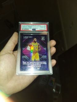 LeBron James 2018 Panini Donruss Optic Express Lane Holo Card #4-Gem MT 10 PSA