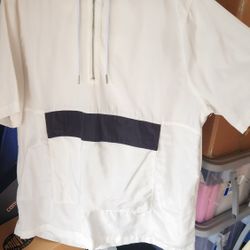 Large White Wind Breaker