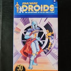 Star Wars Droids Boba Fett - 50th Anniversary Lucas Films, C-3PO & R2-D2 Figure!