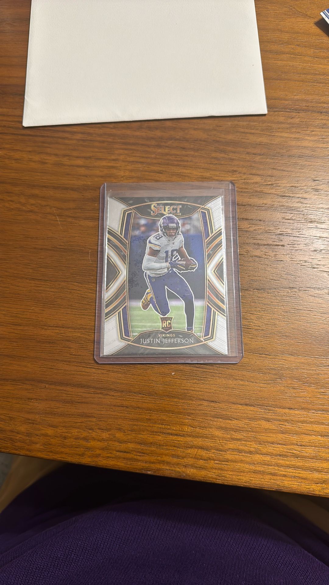 Justin Jefferson. Panini Select. Club Level. Rookie