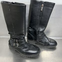 Nina Girl’s Black Studded Boot - Size 13 -  GUC 