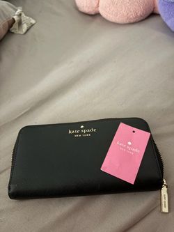 Kate Spade New York Black Zip-Around Wallet