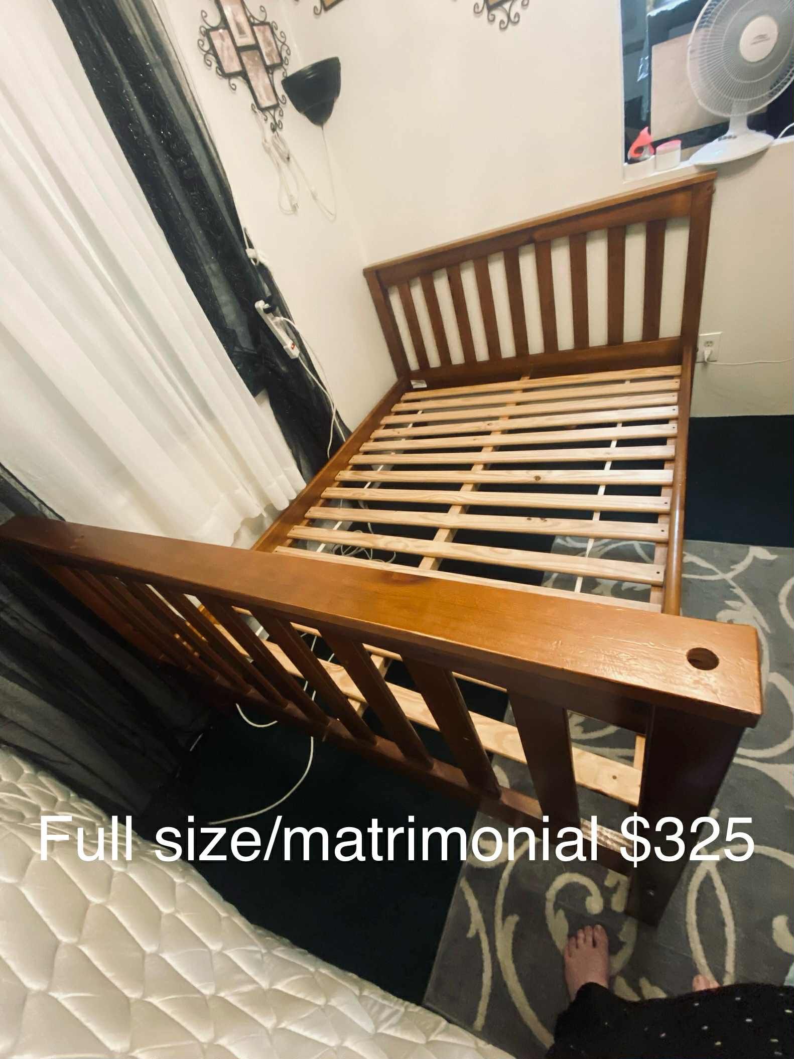 🥰$280/$325-(firm on price) Beautiful Full size bed frames (frames only) (each sold separately from mattress (mattresses are priced separately and pr