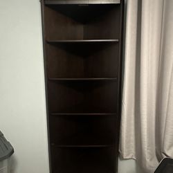 solid wood corner shelf