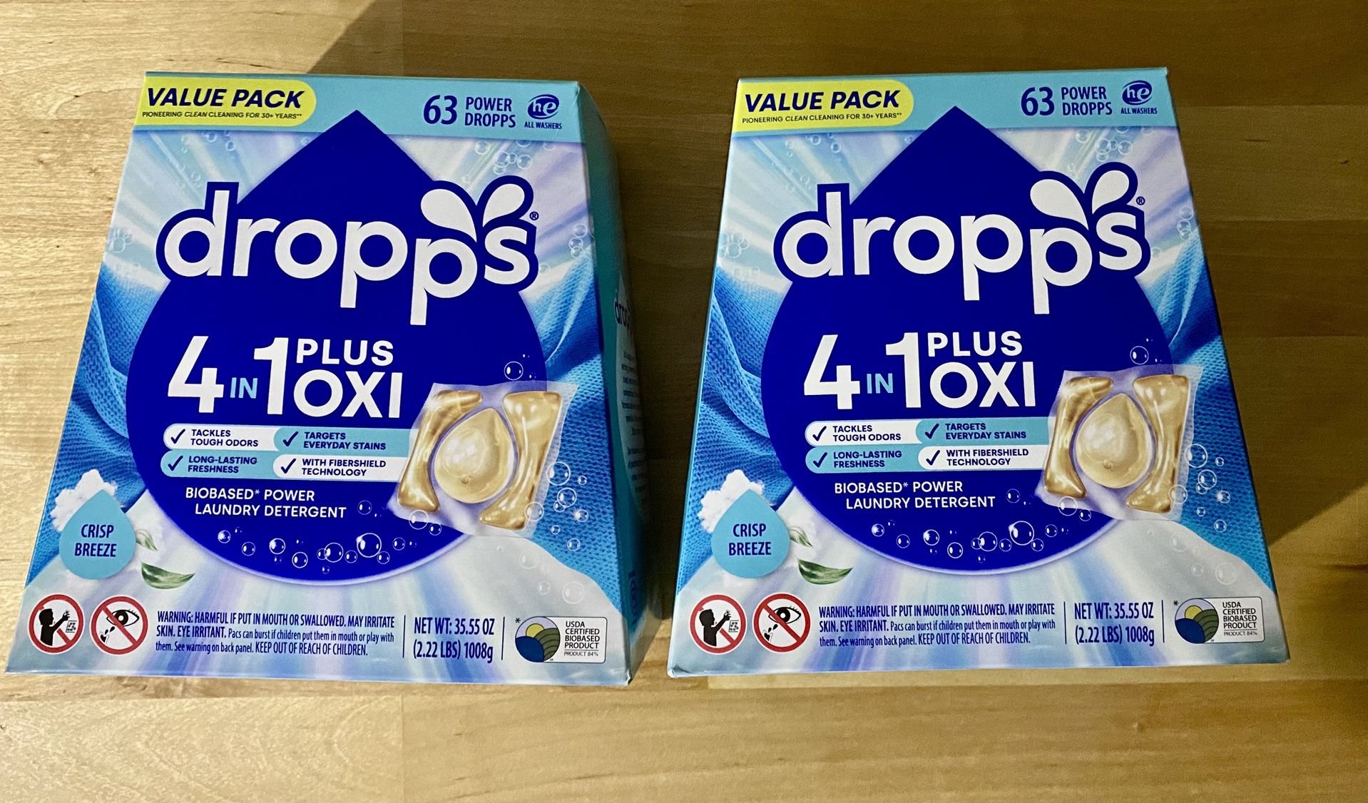 Dropps laundry pods 63 count 