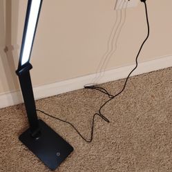 Adjustable LED Desk Lamp 25", Black