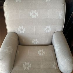 Comfortable Clean Chair & Ottoman