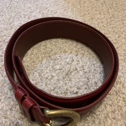 Authentic Red Coach Belt 